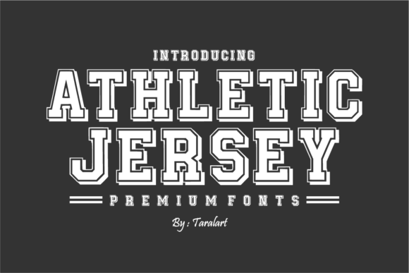 Athletic Jersey: A Bold Font for Dynamic Branding