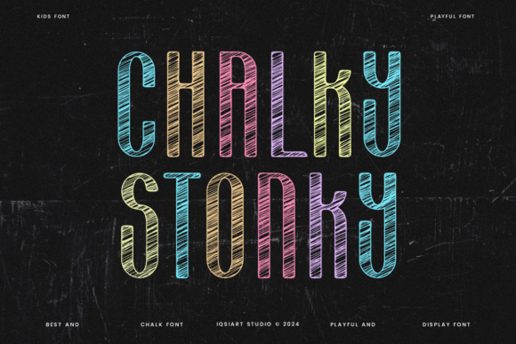 Chalky Stonky: A Playful Font for Creative Branding
