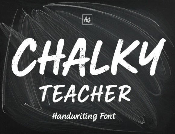 Chalky Teacher: A Playful Font for Engaging Branding