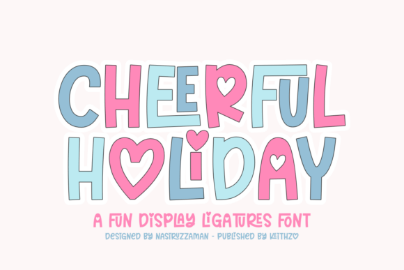 Cheerful Holiday: A Joyful Display Font for Web Design