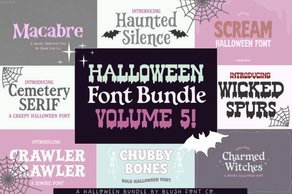 Halloween Bundle Volume 5: A Spooky Typeface for Editorial Design