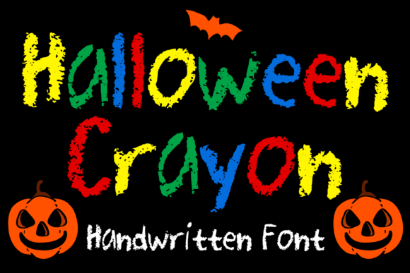 Halloween Crayon: A Playful Typeface for Editorial Flair