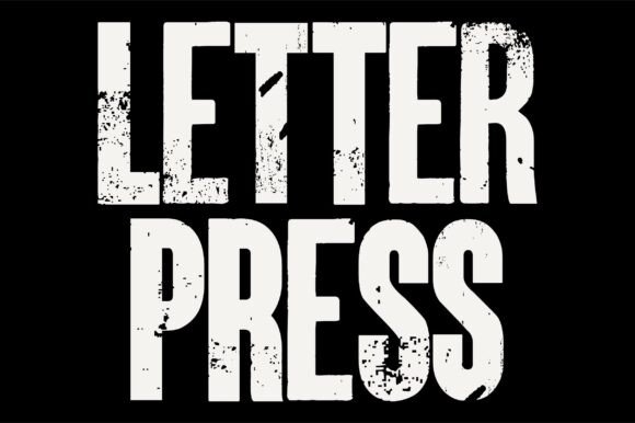 Letterpress: A Premium Font for Bold Branding