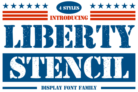 Liberty Stencil: A Bold Display Font for Editorial Design