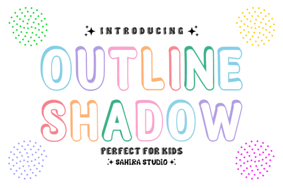 Outline Shadow: A Pastel-Perfect Font for Crafters