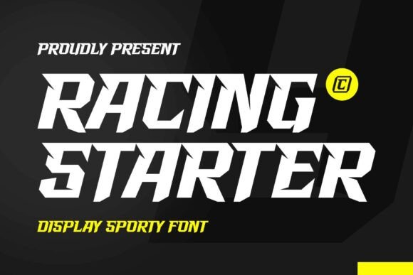 Racing Starter: A Bold Typeface for Dynamic Campaigns