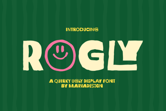 Rogly: A Playfully Imperfect Display Font for Creative Branding