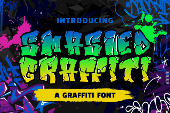 Smashed Graffiti: A Bold Font for Eye-Catching Campaigns