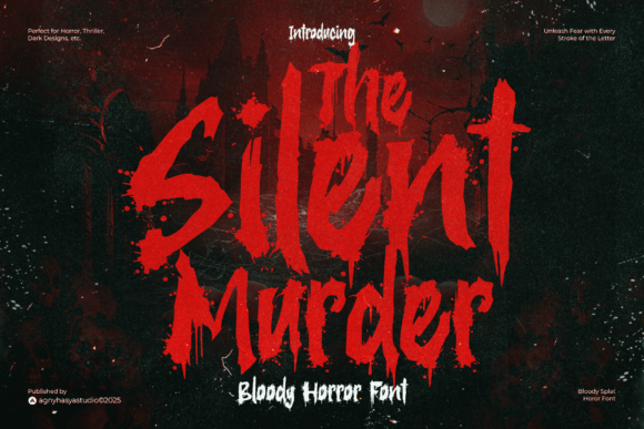 The Silent Murder: A Chilling Display Font for Horror Campaigns