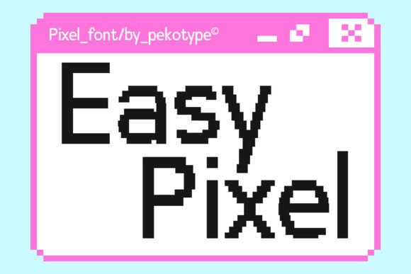 Transform Your Brand with Easy Pixel Font