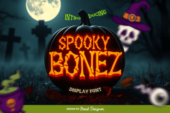Transform Your Brand with SpookyBonez Font