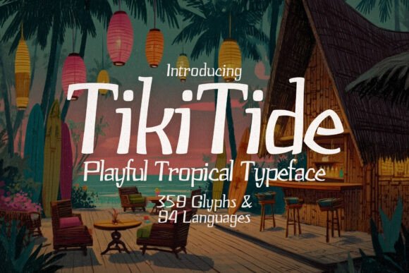 Transform Your Brand with Tiki Tide Regular Font
