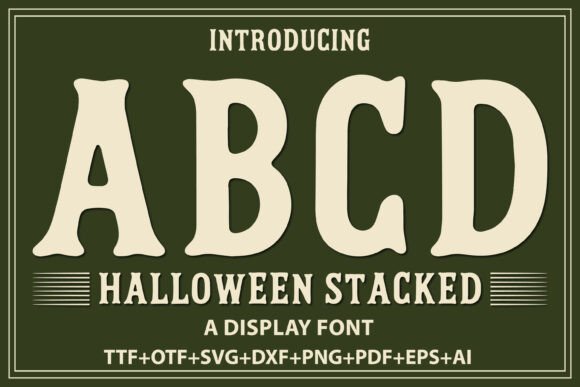 Transform Your Content with the Halloween Stacked Font