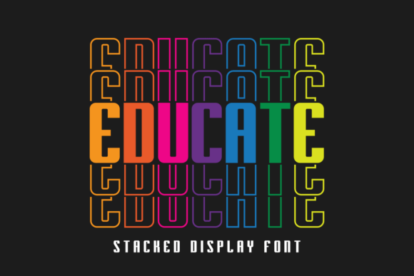 Unleash Creativity with Educate: A Dynamic Display Font