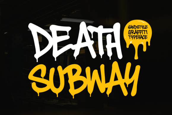 Unleash Urban Energy with Death Subway Graffiti Font
