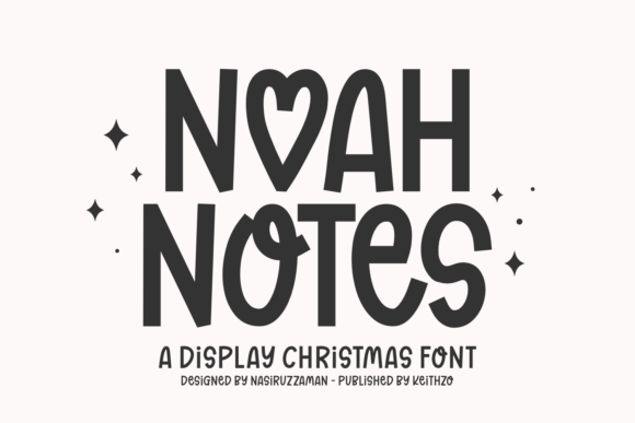 Unwrap Joy with Noah Notes: A Perfect Christmas Display Font