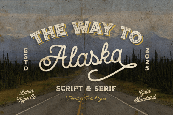 Way to Alaska: A Vintage Font for Editorial Charm