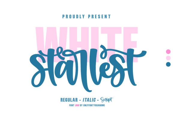 White Starlest: A Versatile Font Duo for Eye-Catching Campaigns